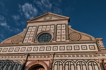 Florence, Tuscany, Basilica of Santa Maria Novella LR24.  - obrazy, fototapety, plakaty