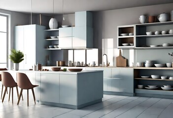 modern kitchen interior