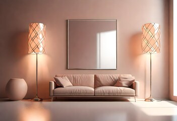 modern living room with sofa