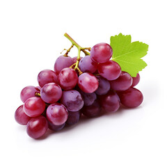 Fototapeta premium grapes, white background, professional photo сreated with Generative Ai