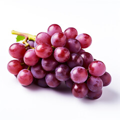 Fototapeta premium grapes, white background, professional photo сreated with Generative Ai