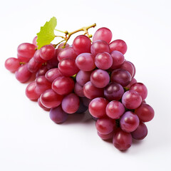Fototapeta premium grapes, white background, professional photo сreated with Generative Ai