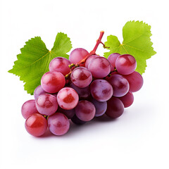 Fototapeta premium grapes, white background, professional photo сreated with Generative Ai