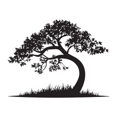 Tree shilhoutte vector design element