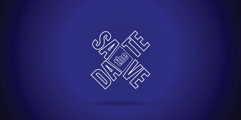 save the date Modern stamp message design. Can be used for business, marketing and advertising. logo graphic design of event summit made for Technology and upcoming events