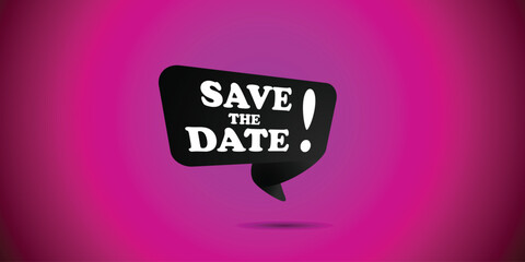 save the date Modern stamp message design. Can be used for business, marketing and advertising. logo graphic design of event summit made for Technology and upcoming events