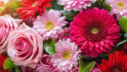 beautiful pink and red colored flower background