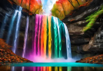 Zelfklevend Fotobehang waterfall © Muhammad