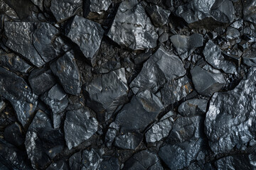 Black or dark gray rough grainy stone texture background