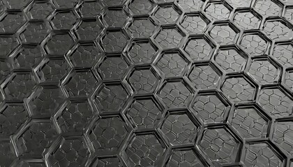 abstract modern black honeycomb background