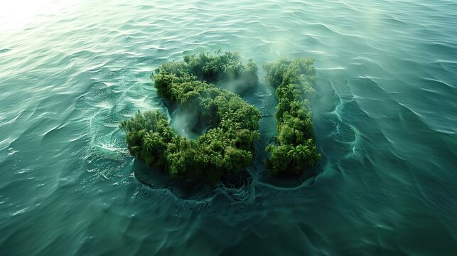 Di s&iacute; al mar y a las islas lejanas. Isla en forma de la palabra s&iacute;. La inscripci&oacute;n s&iacute; te anima a irte de vacaciones. Una se&ntilde;al de que ha llegado el momento de tomarse unas vacaciones