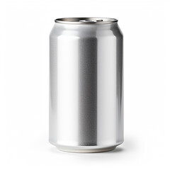 aluminum beverage drink soda can, white background, professional photo сreated with Generative Ai