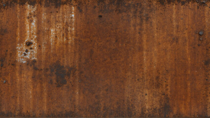 Delving into the Marvels of Textural Diversity:  Grunge and Detailed Rust Iron Texture, Surrounded by Rust and Oxidized Metal Background,  Landscape with Slightly Gold Brown Color and Corrosion