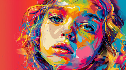 A Fusion of Colorful Strokes and Dynamic Textures