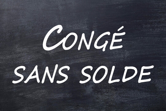 Cong&eacute; sans solde tableau