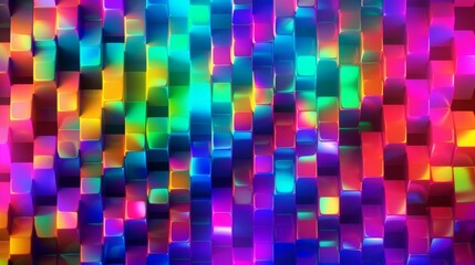 Fototapeta premium Abstract holographic background. Generative AI