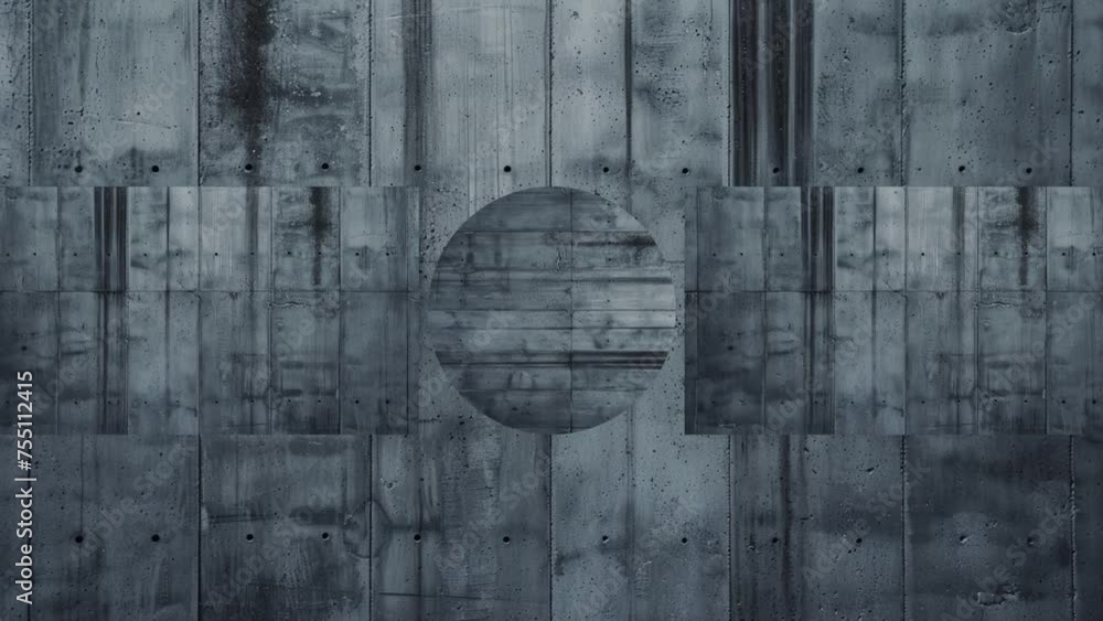 Poster simple gray concrete interactive background. completion screen. rendering footage animation.
