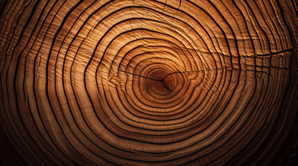Fototapeta premium tree circular wood grain background сreated with Generative Ai