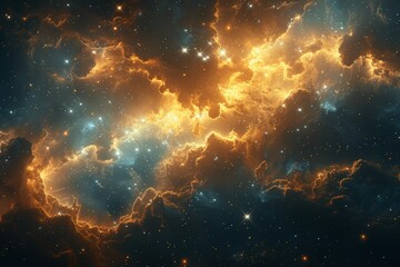 Cluster of Stars Illuminating the Night Sky