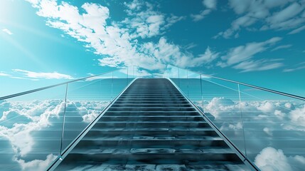 stairway going to the sky, stairway to heaven, stairs to heaven