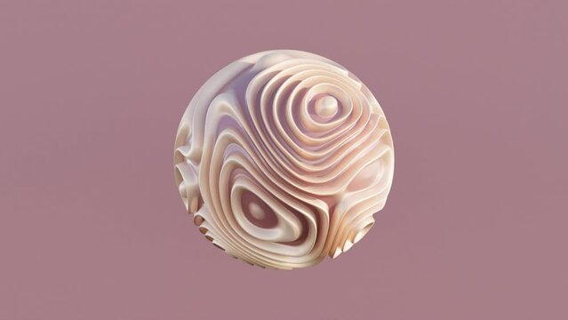 Abstract Spheroid Form: Dynamic Motion Graphic Animation in 3D Design