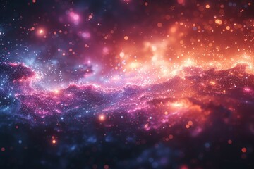 Vibrant Space Filled With Stars and Dust - obrazy, fototapety, plakaty