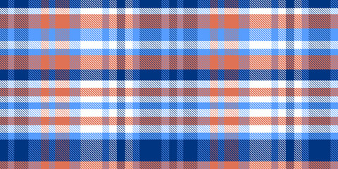 Gingham pattern background. Retro tablecloth texture. Abstract color full of Scott pattern. Pastel gingham seamless background for print on fabric. Vector art.