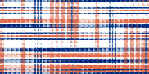 Gingham pattern background. Retro tablecloth texture. Abstract color full of Scott pattern. Pastel gingham seamless background for print on fabric. Vector art.