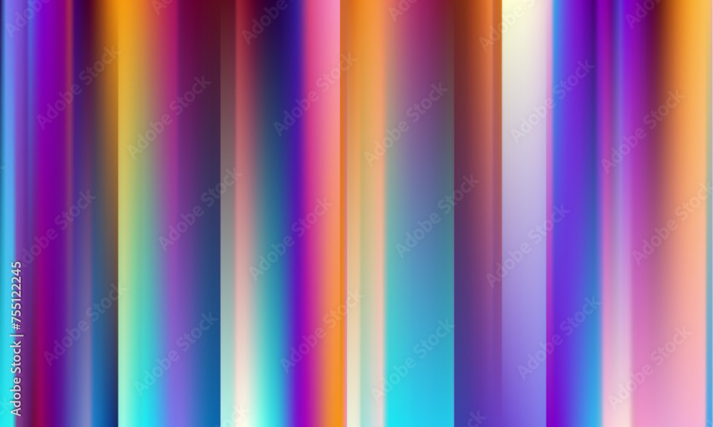 Leinwandbilder Abstract colorful blur background, Blur curve design smooth shape by blur color with vertical lines