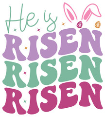 Easter Retro Sticker Easter Svg Design