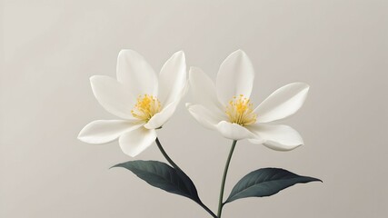 vanilla flower minimalistic modern