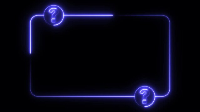 Question Mark frame Motion Element transparent background animation .This engaging animation adds depth and intrigue to your visuals, captivating audiences and sparking curiosity.