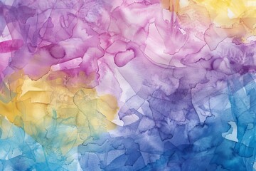 Bright and colorful watercolor background Offering a vibrant and artistic texture for creative projects and designs