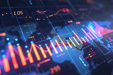 Data chart illustration Showcasing trends and insights in a visually engaging way Ideal for presentations and business analysis
