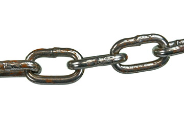 Obraz premium Chain isolated on white background