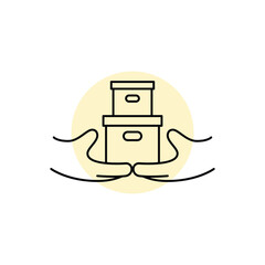Delivery Insurance Care Hand icon
