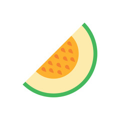 Melon Slice Juicy icon vector
