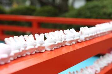 Bunny mascot Okazaki shrine. High quality photo