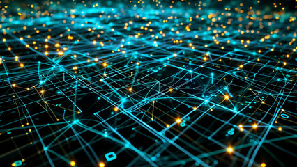 Digital Connectivity: A Web of Interconnected Computer Nodes