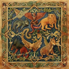 Intricate art animals