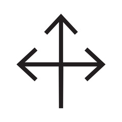 Three Headed Arrow Icon in trendy flat style isolated on white background. Arrow symbol for your web site design, logo, app, UI. Vector illustration, EPS10 .