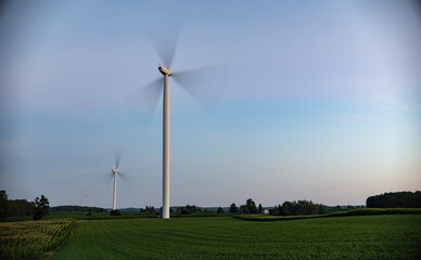 Obraz premium wind turbines farm