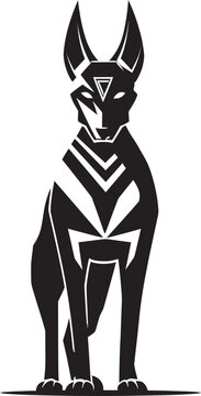 recommend clip art: Pharaohs Spectral Hound An Enigmatic Anubis Mascot Logo Design Enigmatic Escort An Abstract Anubis Mascot Vector Graphic