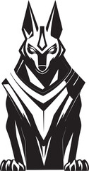 A Symbol of the Duat   Anubis Logo Design for the Bold The Jackals Gaze   Anubis Mascot Vector Graphic