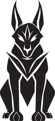 Beyond the Veil An Anubis Mascot Design Spectral Symbol An Abstract Anubis Icon