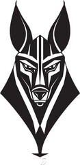 Jackals Vigilance An Abstract Anubis Icon for Watchfulness Unveiling the Afterlife An Anubis Mascot Logo Design with Serenity