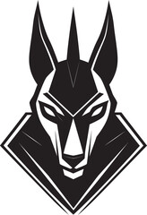 Echoes of the Pharaohs An Abstract Anubis Mascot Vector Graphic Design The Weighing of the Spirit An Anubis Mascot Logo Design for Judgment