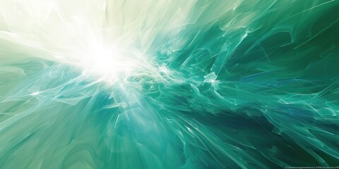 abstract vector abstract colorful shine through strong light in the style of mint green and white