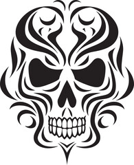 Symbolic Surrender Abstract Skull Emblem Fusion Vector Odyssey Occult Odyssey Tattoo Vector Skull Fusion Emblem Odyssey