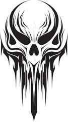 Vortex Visage Abstract Skull Graphic Luminescent Legacy Vector Skull Tattoo